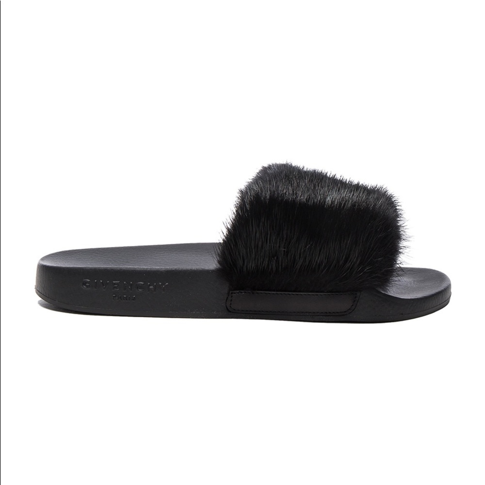 Givenchy Mink Fur Slides